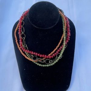 New Premier Designs sherbet Vintage Multi-strand‎ Necklace